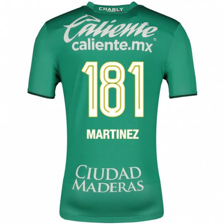Kandiny Niño Camiseta Irving Martínez #181 Verde 1ª Equipación 2023/24 La Camisa Chile
