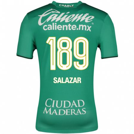 Kandiny Niño Camiseta José Salazar #189 Verde 1ª Equipación 2023/24 La Camisa Chile