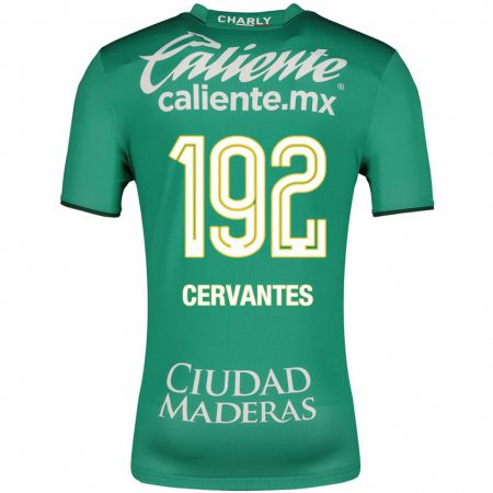 Kandiny Niño Camiseta Luis Cervantes #192 Verde 1ª Equipación 2023/24 La Camisa Chile