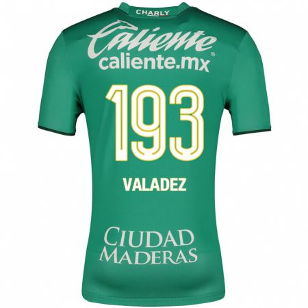 Kandiny Niño Camiseta Luis Valadez #193 Verde 1ª Equipación 2023/24 La Camisa Chile