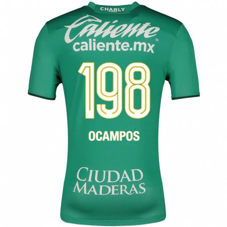 Kandiny Niño Camiseta Omar Ocampos #198 Verde 1ª Equipación 2023/24 La Camisa Chile