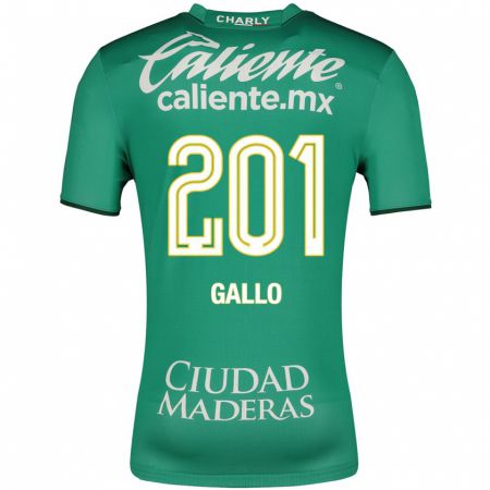 Kandiny Niño Camiseta Andrés Gallo #201 Verde 1ª Equipación 2023/24 La Camisa Chile