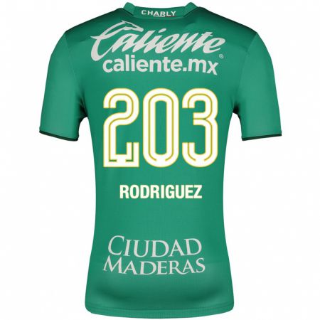 Kandiny Niño Camiseta César Rodríguez #203 Verde 1ª Equipación 2023/24 La Camisa Chile