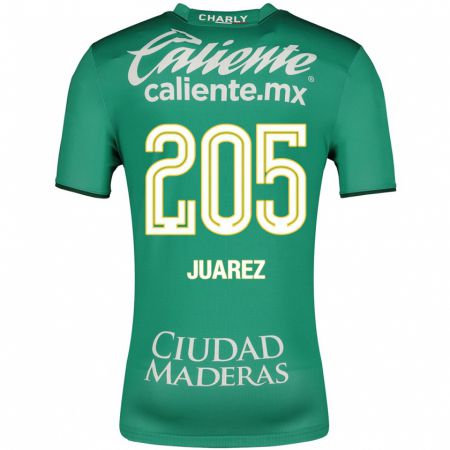 Kandiny Niño Camiseta Moisés Juárez #205 Verde 1ª Equipación 2023/24 La Camisa Chile