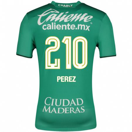 Kandiny Niño Camiseta Arez Pérez #210 Verde 1ª Equipación 2023/24 La Camisa Chile