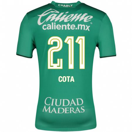 Kandiny Niño Camiseta Luis Cota #211 Verde 1ª Equipación 2023/24 La Camisa Chile