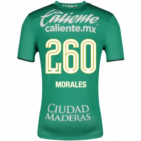Kandiny Niño Camiseta Daniel Morales #260 Verde 1ª Equipación 2023/24 La Camisa Chile