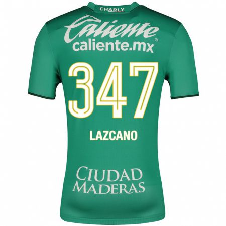 Kandiny Niño Camiseta Evan Lazcano #347 Verde 1ª Equipación 2023/24 La Camisa Chile
