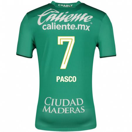 Kandiny Niño Camiseta Madeleine Pasco #7 Verde 1ª Equipación 2023/24 La Camisa Chile