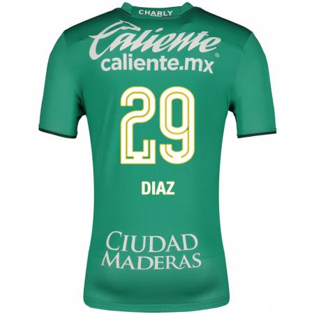 Kandiny Niño Camiseta Kenia Díaz #29 Verde 1ª Equipación 2023/24 La Camisa Chile