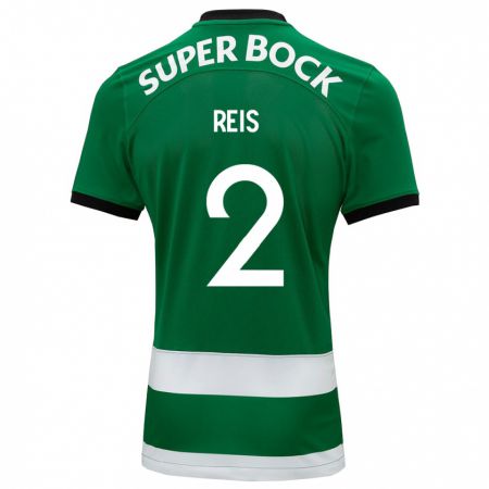 Kandiny Niño Camiseta Matheus Reis #2 Verde 1ª Equipación 2023/24 La Camisa Chile