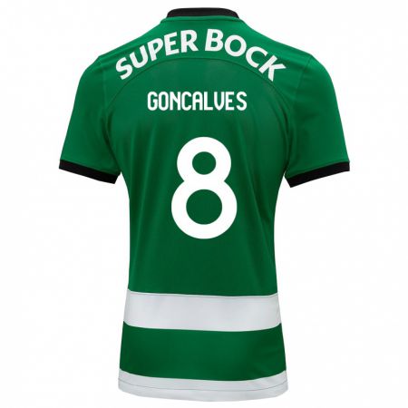 Kandiny Niño Camiseta Pedro Gonçalves #8 Verde 1ª Equipación 2023/24 La Camisa Chile