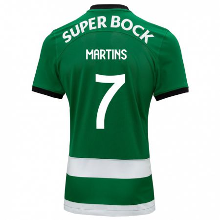 Kandiny Niño Camiseta Joana David Carromeu Martins #7 Verde 1ª Equipación 2023/24 La Camisa Chile