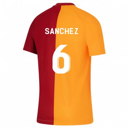 Kandiny Niño Camiseta Davinson Sánchez #6 Naranja 1ª Equipación 2023/24 La Camisa Chile