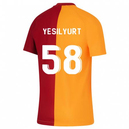 Kandiny Niño Camiseta Ali Yeşilyurt #58 Naranja 1ª Equipación 2023/24 La Camisa Chile