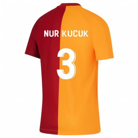 Kandiny Niño Camiseta Rabia Nur Küçük #3 Naranja 1ª Equipación 2023/24 La Camisa Chile