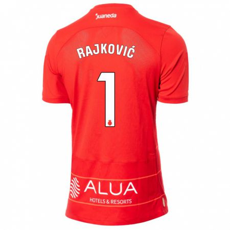 Kandiny Niño Camiseta Predrag Rajkovic #1 Rojo 1ª Equipación 2023/24 La Camisa Chile
