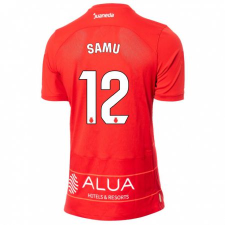 Kandiny Niño Camiseta Samú Costa #12 Rojo 1ª Equipación 2023/24 La Camisa Chile