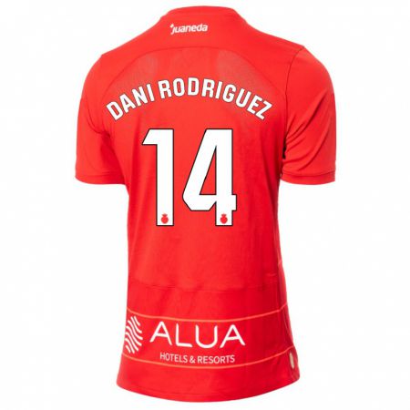 Kandiny Niño Camiseta Dani Rodríguez #14 Rojo 1ª Equipación 2023/24 La Camisa Chile