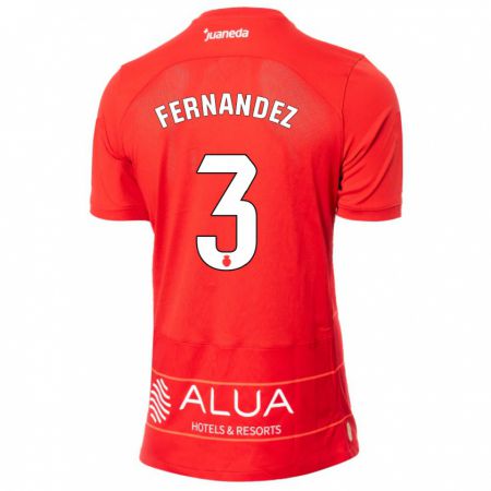 Kandiny Niño Camiseta Marcos Fernández #3 Rojo 1ª Equipación 2023/24 La Camisa Chile