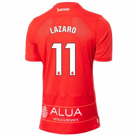 Kandiny Niño Camiseta Victor Lázaro #11 Rojo 1ª Equipación 2023/24 La Camisa Chile
