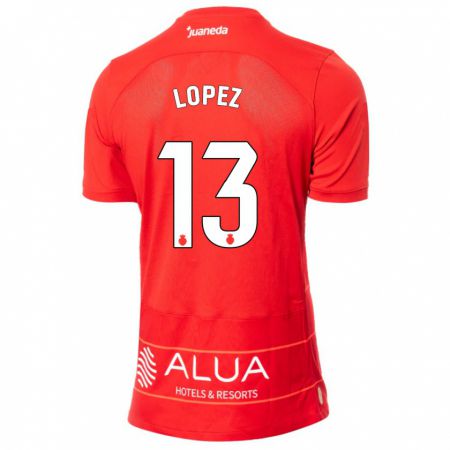 Kandiny Niño Camiseta Iván López #13 Rojo 1ª Equipación 2023/24 La Camisa Chile
