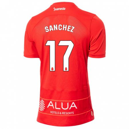 Kandiny Niño Camiseta Avelino Sánchez #17 Rojo 1ª Equipación 2023/24 La Camisa Chile