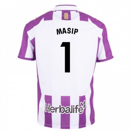 Kandiny Niño Camiseta Jordi Masip #1 Morado 1ª Equipación 2023/24 La Camisa Chile