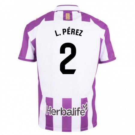 Kandiny Niño Camiseta Luis Pérez #2 Morado 1ª Equipación 2023/24 La Camisa Chile