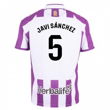 Kandiny Niño Camiseta Javi Sánchez #5 Morado 1ª Equipación 2023/24 La Camisa Chile