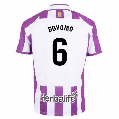 Kandiny Niño Camiseta Enzo Boyomo #6 Morado 1ª Equipación 2023/24 La Camisa Chile