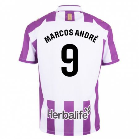Kandiny Niño Camiseta Marcos André #9 Morado 1ª Equipación 2023/24 La Camisa Chile