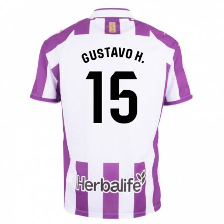 Kandiny Niño Camiseta Gustavo Henrique #15 Morado 1ª Equipación 2023/24 La Camisa Chile
