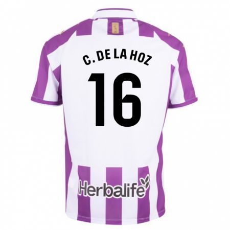 Kandiny Niño Camiseta César De La Hoz #16 Morado 1ª Equipación 2023/24 La Camisa Chile