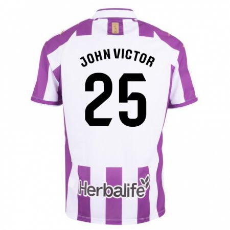 Kandiny Niño Camiseta John Victor #25 Morado 1ª Equipación 2023/24 La Camisa Chile