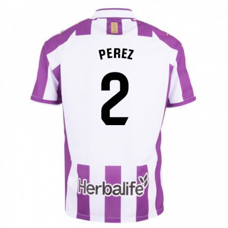 Kandiny Niño Camiseta Iker Pérez #2 Morado 1ª Equipación 2023/24 La Camisa Chile