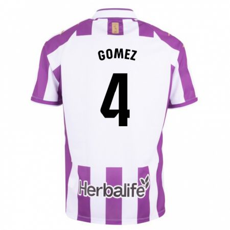 Kandiny Niño Camiseta Adrián Gómez #4 Morado 1ª Equipación 2023/24 La Camisa Chile