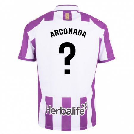 Kandiny Niño Camiseta Diego Arconada #0 Morado 1ª Equipación 2023/24 La Camisa Chile