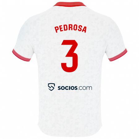 Kandiny Niño Camiseta Adrià Pedrosa #3 Blanco 1ª Equipación 2023/24 La Camisa Chile