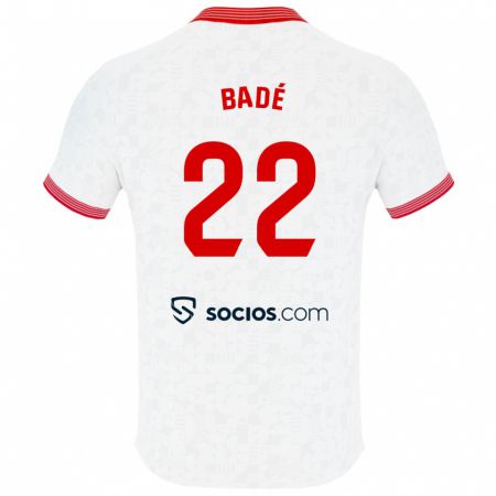 Kandiny Niño Camiseta Loïc Badé #22 Blanco 1ª Equipación 2023/24 La Camisa Chile