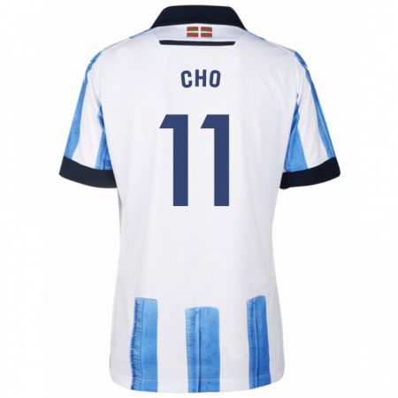 Kandiny Niño Camiseta Mohamed-Ali Cho #11 Azul Blanco 1ª Equipación 2023/24 La Camisa Chile