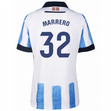 Kandiny Niño Camiseta Unai Marrero #32 Azul Blanco 1ª Equipación 2023/24 La Camisa Chile