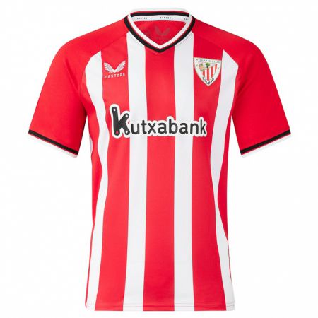 Kandiny Niño Camiseta Eneko Ellakuria #8 Rojo 1ª Equipación 2023/24 La Camisa Chile