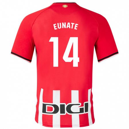 Kandiny Niño Camiseta Eunate Arraiza Otazu #14 Rojo 1ª Equipación 2023/24 La Camisa Chile