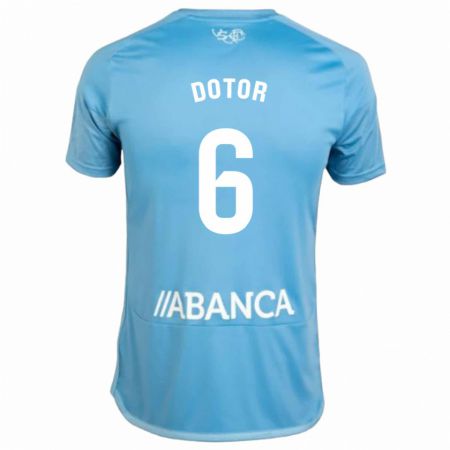 Kandiny Niño Camiseta Carlos Dotor #6 Azul 1ª Equipación 2023/24 La Camisa Chile