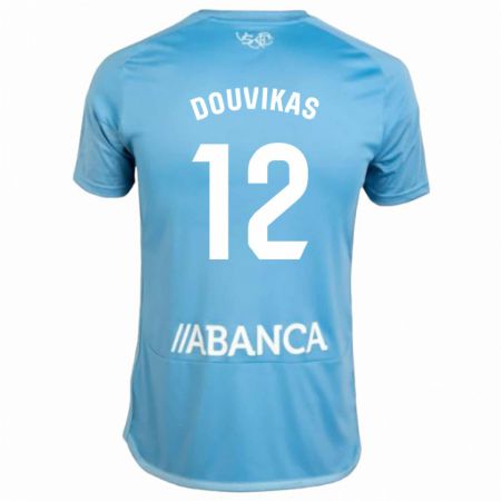 Kandiny Niño Camiseta Anastasios Douvikas #12 Azul 1ª Equipación 2023/24 La Camisa Chile