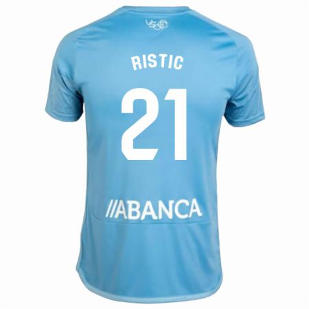 Kandiny Niño Camiseta Mihailo Ristic #21 Azul 1ª Equipación 2023/24 La Camisa Chile