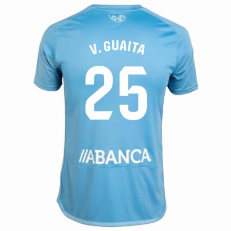Kandiny Niño Camiseta Vicente Guaita #25 Azul 1ª Equipación 2023/24 La Camisa Chile