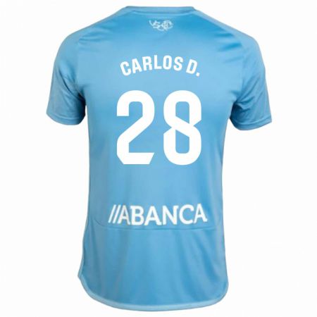 Kandiny Niño Camiseta Carlos Domínguez #28 Azul 1ª Equipación 2023/24 La Camisa Chile