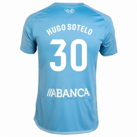 Kandiny Niño Camiseta Hugo Sotelo #30 Azul 1ª Equipación 2023/24 La Camisa Chile
